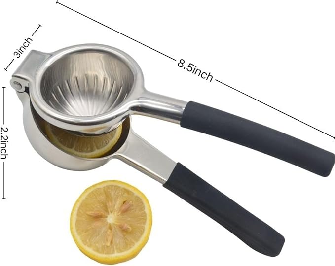 Lemon Squeezer Heavy Duty-Non-Slip Grip Design, Handheld Juice Press
