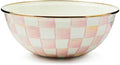 MACKENZIE-CHILDS Everyday Bowl, Medium, Pink-and-White Rosy Check