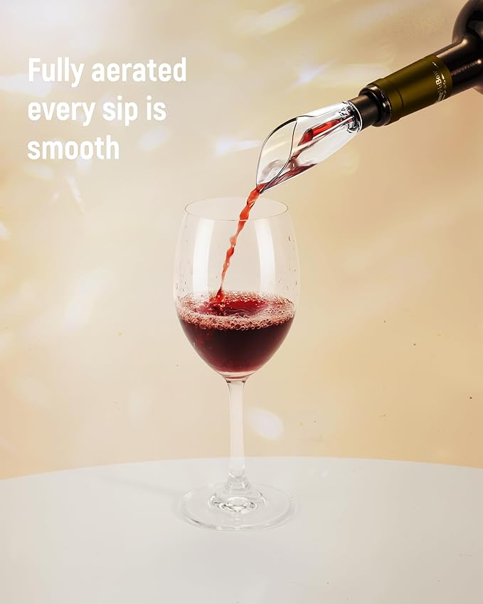 Electric Wine Opener Set - Premium Wine Gifts with Wine Opener, Foil Cutter, Wine Aerator, Vacuum Stopper, and Elegant Gift Box - Ideal Christmas Gift for Unforgettable Moments