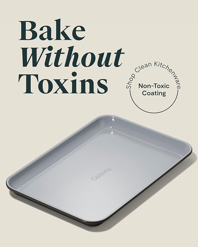 Caraway Non-Stick Ceramic Small Baking Sheet Duo