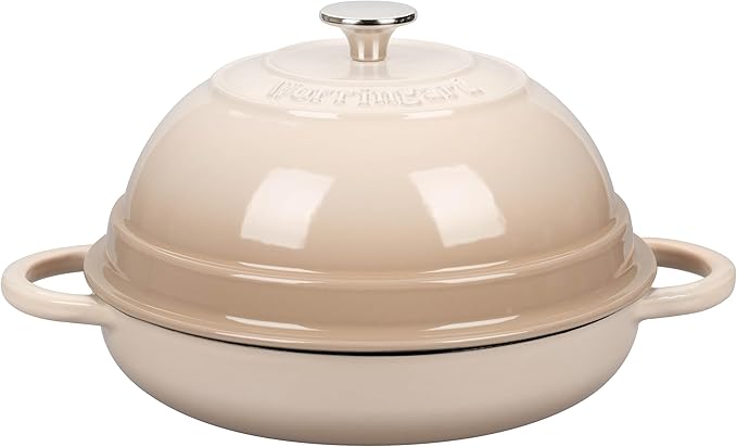 VORRINGARD Cast Iron Enameled Dutch Oven Pot with Lid for Bread Baking, Bread Oven, 6 Quart