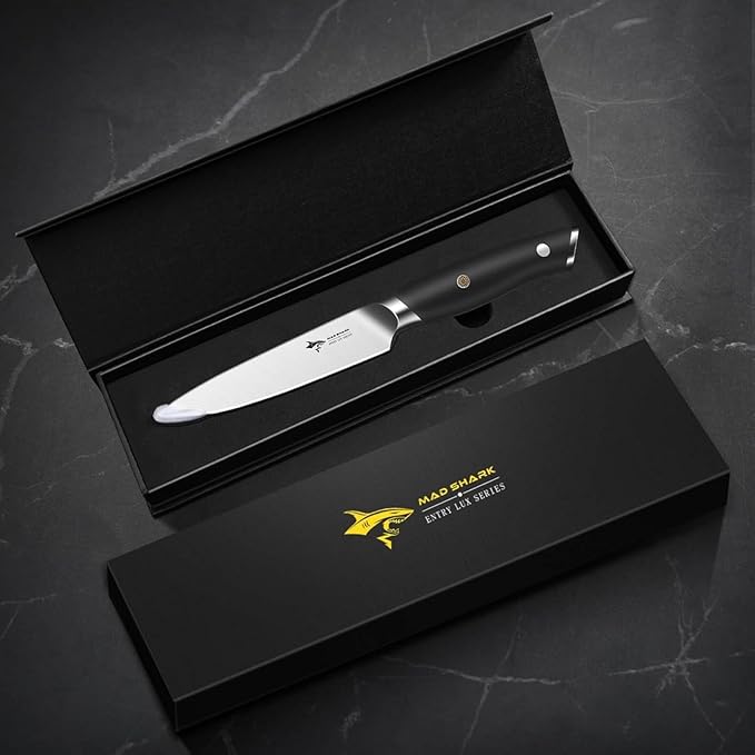 MAD SHARK 5 inch Paring Knife Ultra Sharp German Stainless Steel