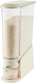 UFORU Slim Rice Dispenser 22 LB,Clear Rice Storage for Small Spaces