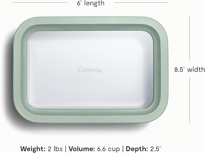 Caraway 6-Piece Glass Food Storage Set with Lids