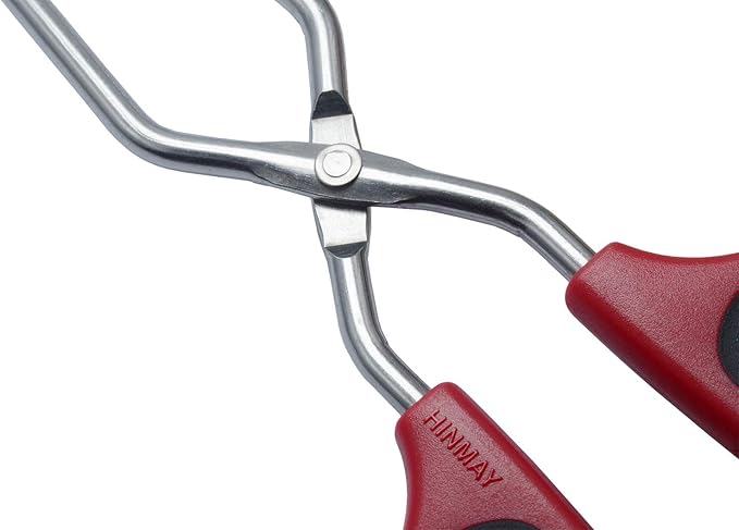 HINMAY Scissor Tongs 11-Inch Heavy Duty Stainless Steel Scissor Cooking Tongs