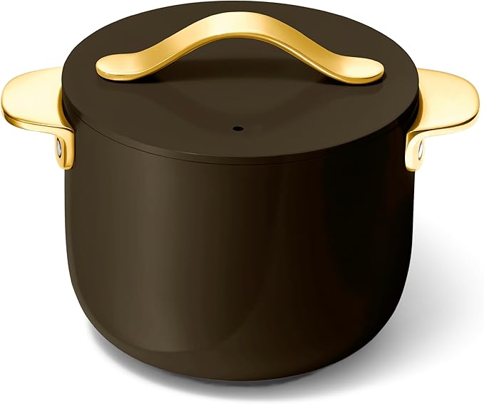 Caraway Petite Cooker, 2 qt Ceramic-Coated Pot