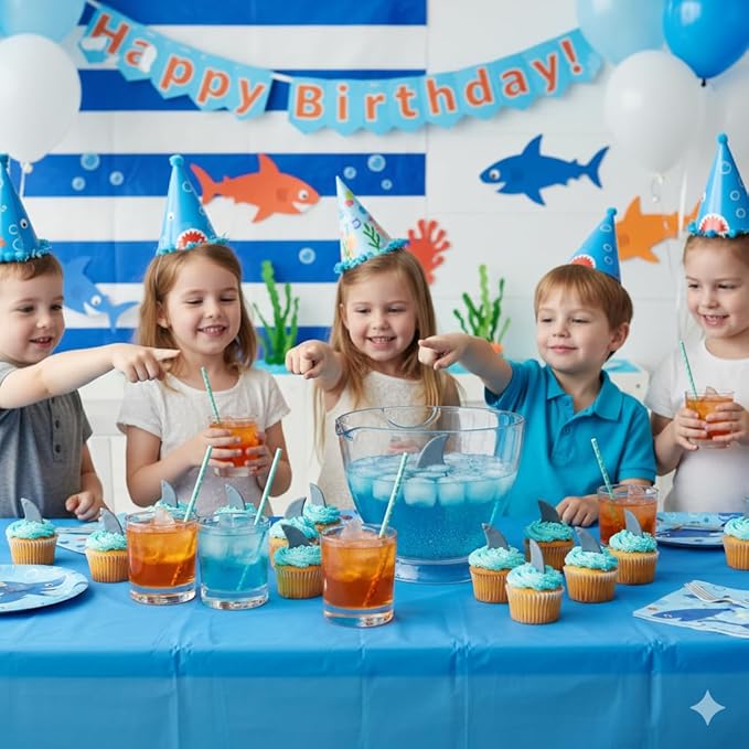 Silicone Shark Fin Ice Cube Tray, 100% Food Grade, BPA-Free Sharkweek Shark Gifts, Dishwasher Safe Silicone, Shark Party or Birthday Gift, Upright-Floating Fin Ice Mold