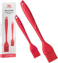 Kitchen Mama WaltzGrip Platinum Silicone Basting Pastry Brush, Red