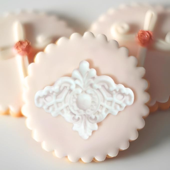 Baroque Style Silicone Molds 2-Count Plaque and Object Labels for Crafts