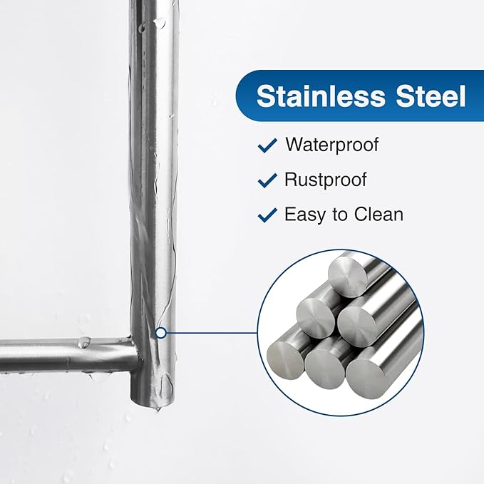 Paper Towel Holder,Self-Adhesive or Drilling， Brushed Nickel, 2 Pack