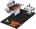 TOHONFOO Large Grill Mats for Outdoor Grill Deck Protector 90 x 48 x 0.02in