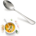SANTUO 8-Piece Stainless Steel Dinner Spoons, 18/10 Food-Grade Table Spoons,Mirror Polished & Dishwasher Safe, Heavy Duty Metal Spoons for Home, Kitchen, or Restaurant, Rust-Proof & BPA-Free