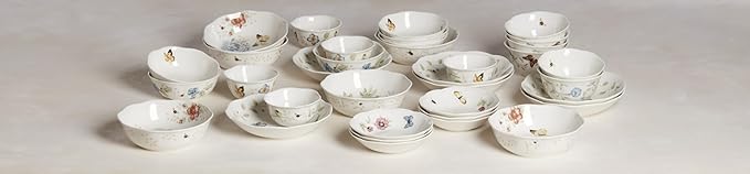 Lenox 6101836 Butterfly Meadow Fruit Bowl, 11 Oz Capacity, 6.75-Inch Diameter, 1 Piece