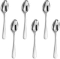 KEAWELL Premium Louise 6-Piece 5.6-Inch 18/10 Small Spoons (5.6 inches, 6)