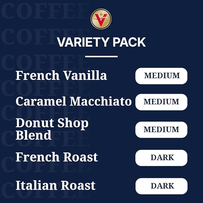 Victor Allen's Coffee Variety Pack, 120 Count, Single Serve Coffee Pods for Keurig K-Cup Brewers
