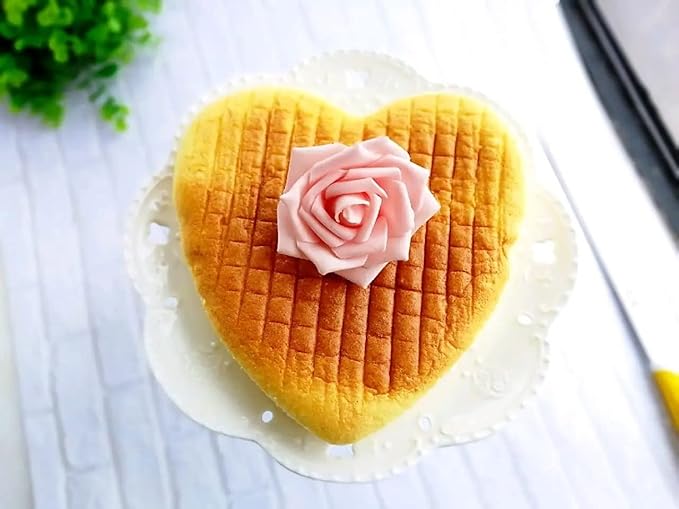 kefyixc Heart Shaped Cake Pan - 6x3 Inch Aluminum Cake Tin for Weddings, Parties, and Family Occasions Make cake pans for 1-2 servings, heart-shaped small cake pan