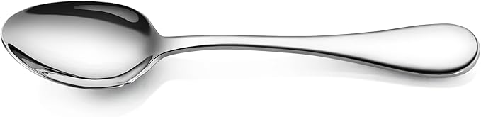Artaste Rain Dinner Spoon, Silver, 7.5 Inch, Set of 12