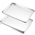 E-far Large Baking Sheet Set of 2, 20"x14" Stainless Steel Cookie Sheet