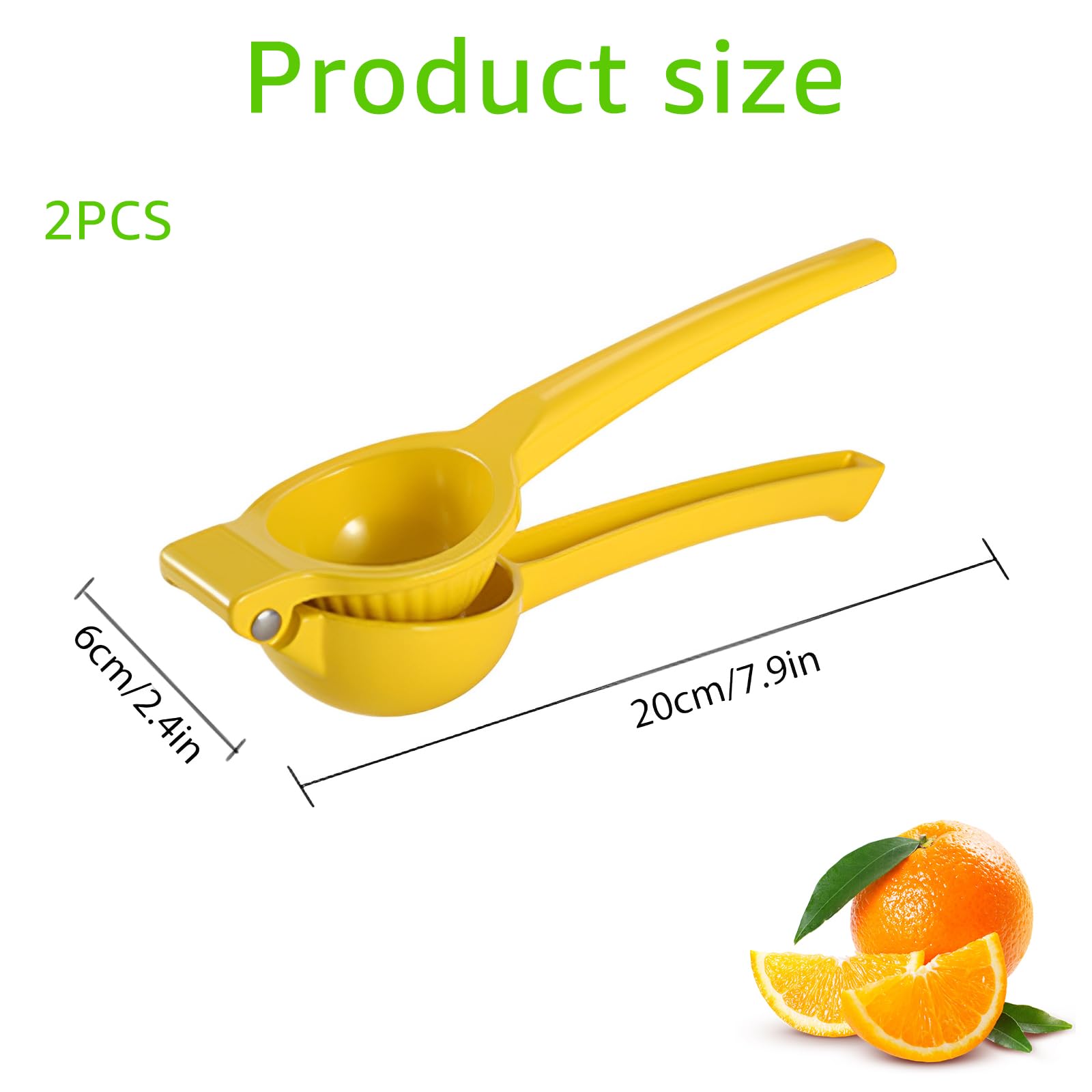 2 Pcs Lemon Squeezer Hand Press Aluminum Alloy Lime Squeezer Manual Citrus Juicer Multipurpose Lime Juicer for Kitchen Bar Restaurant