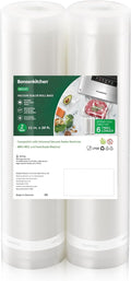 Bonsenkitchen Vacuum Sealer Bags, 11" x 20' Rolls 2 Pack for Food Storage