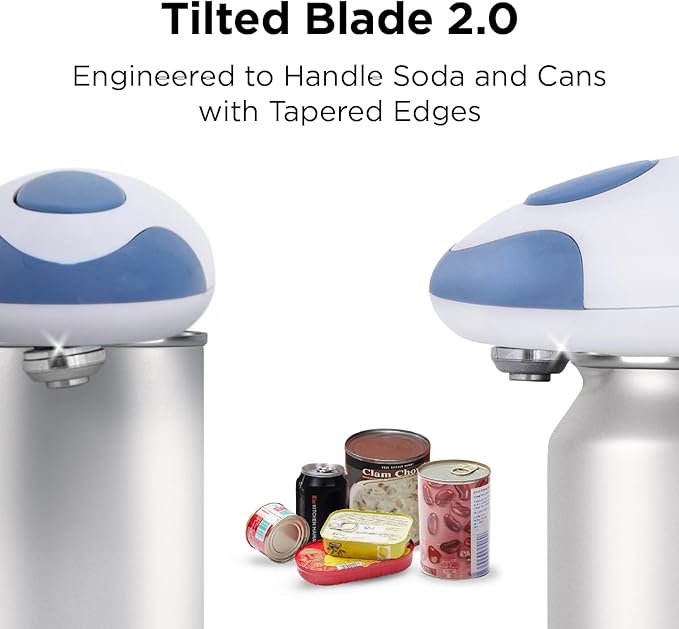 Kitchen Mama Auto 2.0 Electric Can Opener, Morandi Blue