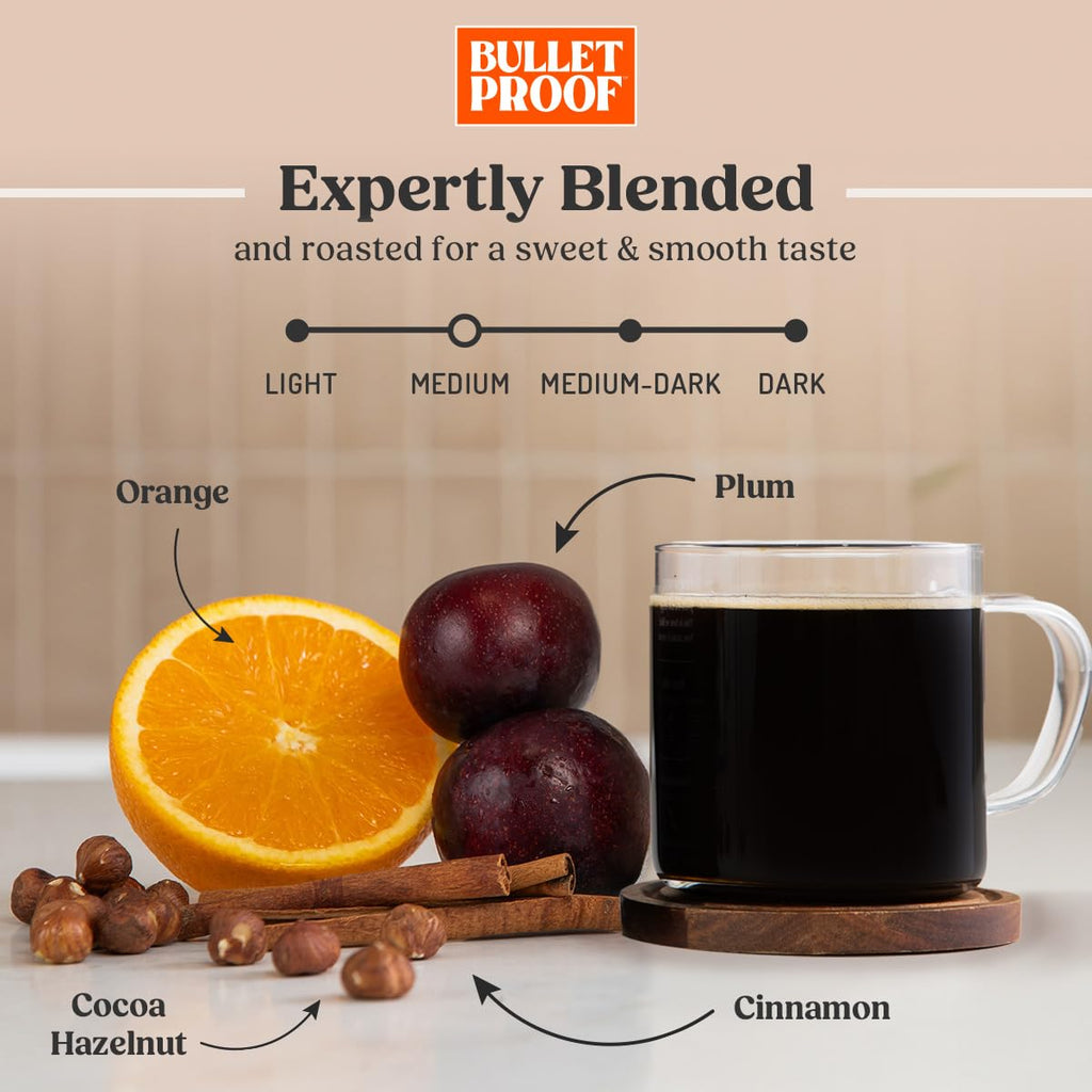 Bulletproof Original Medium Roast Ground Coffee, 12 oz (3-pack)