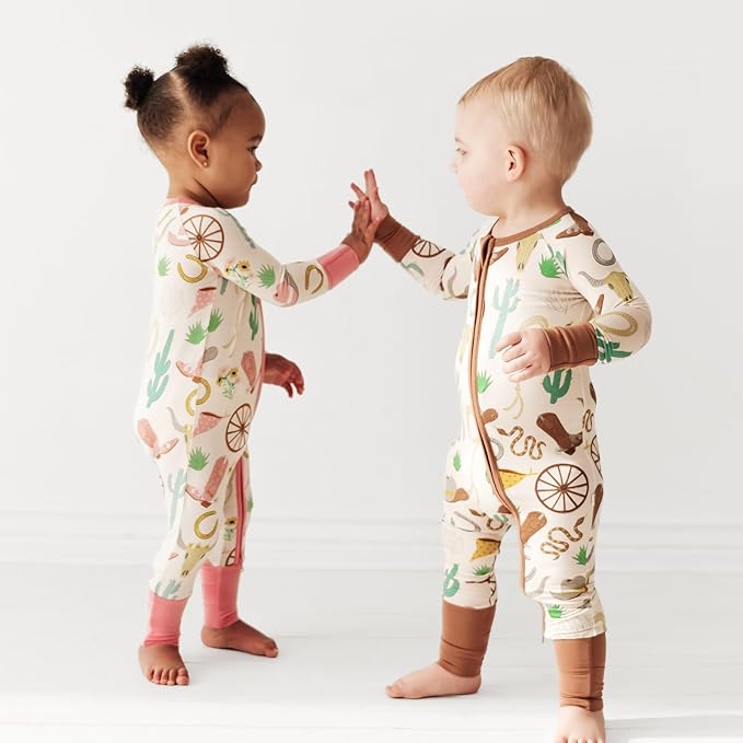 Little Sleepies Baby Pajamas, Pink Ready to Rodeo, 18-24 months
