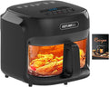 BOSWELL 7.5 QT Large Glass Air Fryer, 6-1 Preset Cook Modes
