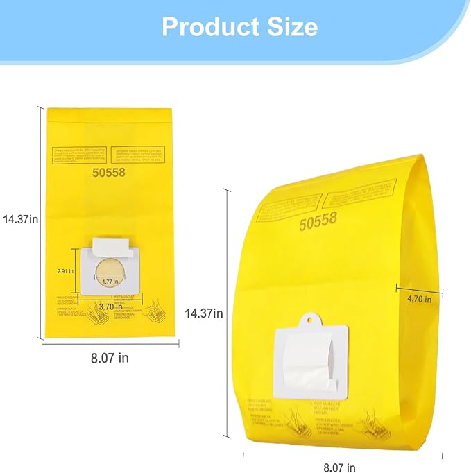 25 Pack Replacement Vacuum Bags Compatible with Kenmore Canister Type C/Q