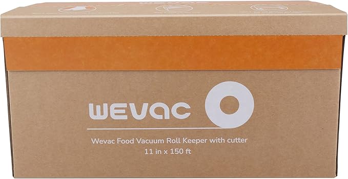 Wevac Vacuum Sealer Bags for Food, 11"x150' Roll, Fits Food Saver Machines
