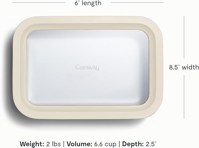 Caraway 2-Piece Glass Food Storage Set with Lids