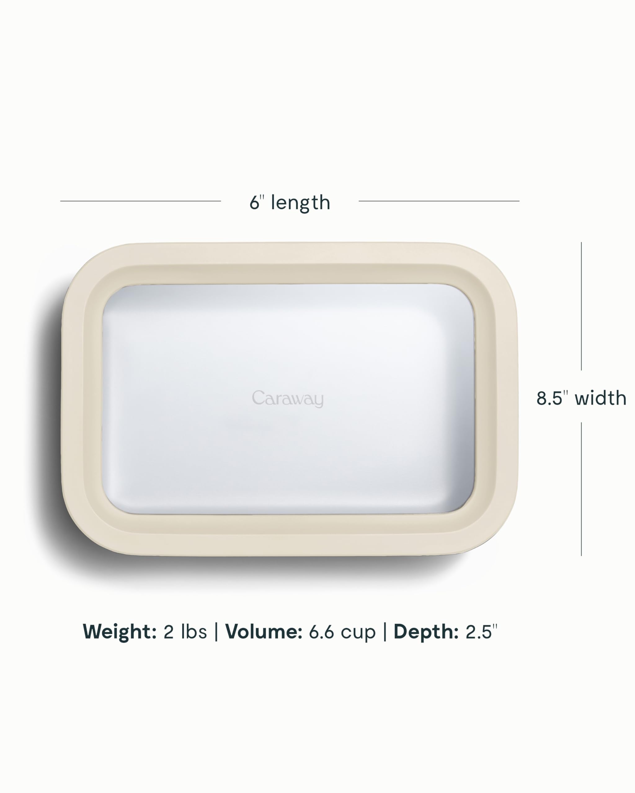 Caraway 6-Piece Glass Food Storage Set with Lids