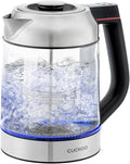 CUCKOO 1.7L Glass Electric Kettle with Tea Infuser, CK-G170BS