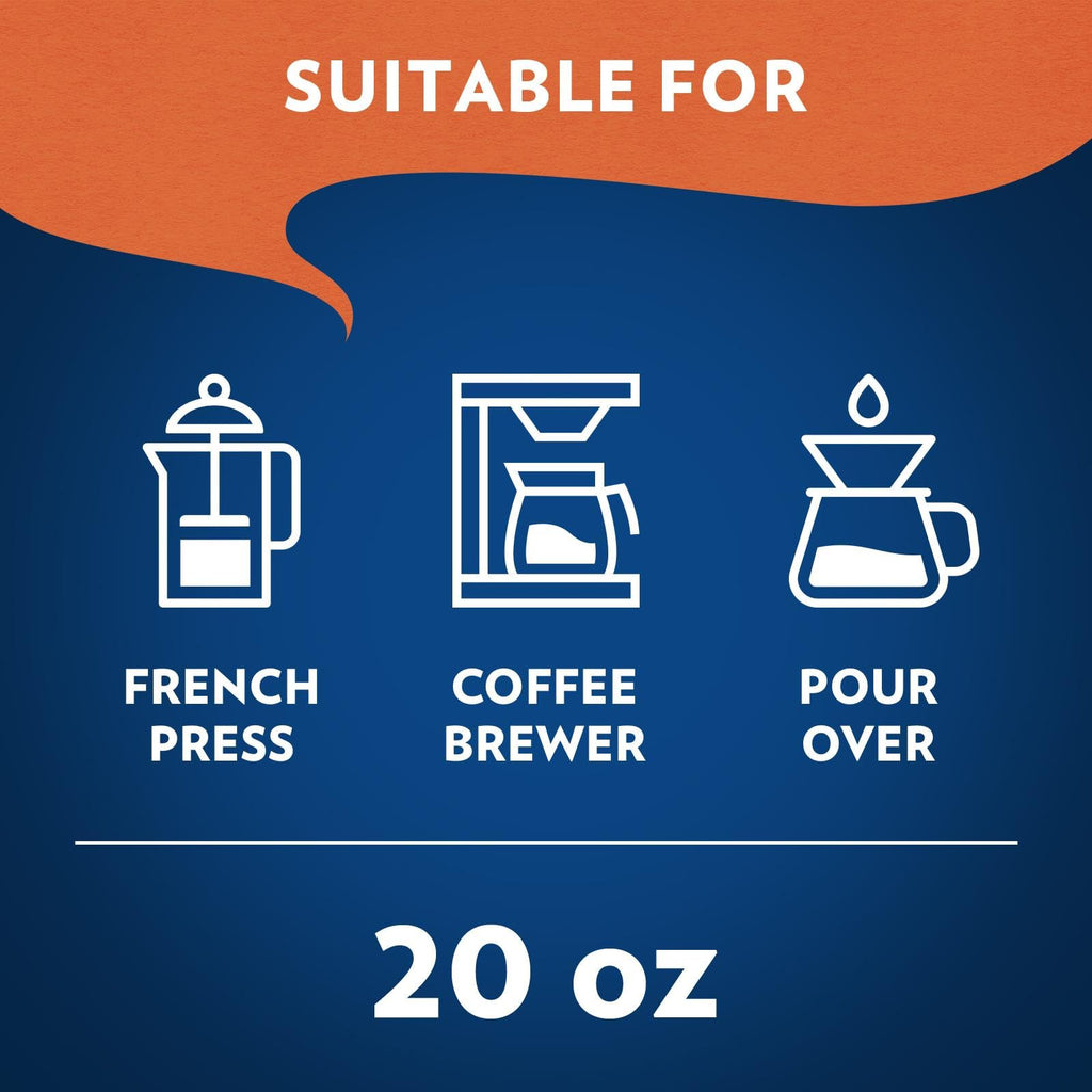 Lavazza House Blend Perfetto Ground Coffee 6 Bags of 20oz, Medium Roast, Full-bodied, Intensity 3/5, 100% Arabica, Ideal for Drip Brewers, (Pack of 6) - Package May Vary