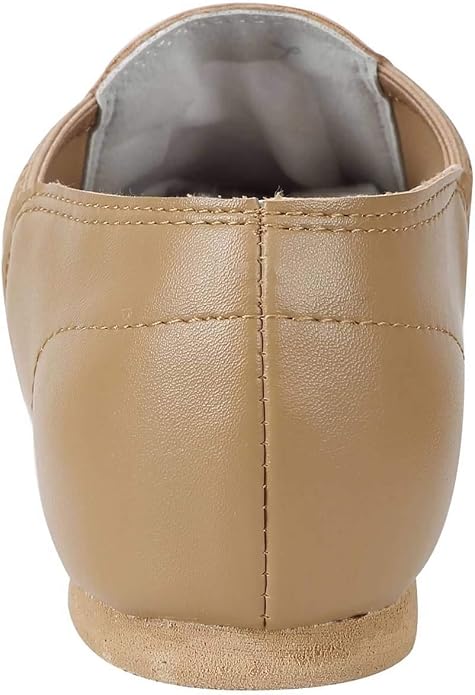 Linodes Unisex PU Leather Jazz Shoe EVA Sole Women/Men Dance Shoe-Brown 10