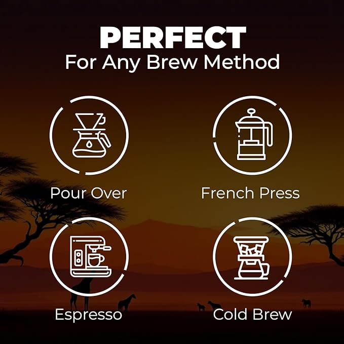Dark Roast Whole Bean Coffee – Bold & Smooth Arabica for Espresso & Cold Brew – Fresh Roasted Specialty Coffee, Single Origin 300g Bag – Premium Kenyan AA Beans