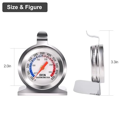 2 PCS Oven Thermometer for Electric/Gas Oven, Grill Smoker Thermometer