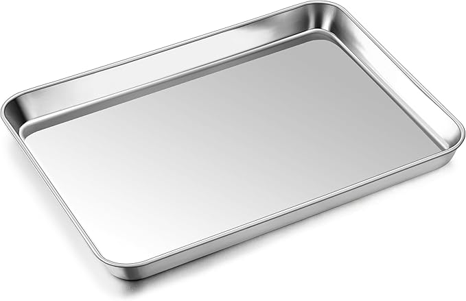 P&P CHEF Baking Sheet Pan, Stainless Steel Cookie Sheet, 12.5 Inch & 1 Pc