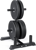 CAP 190lb Pro Olympic Bumper Plate Set with Compact Storage Rack