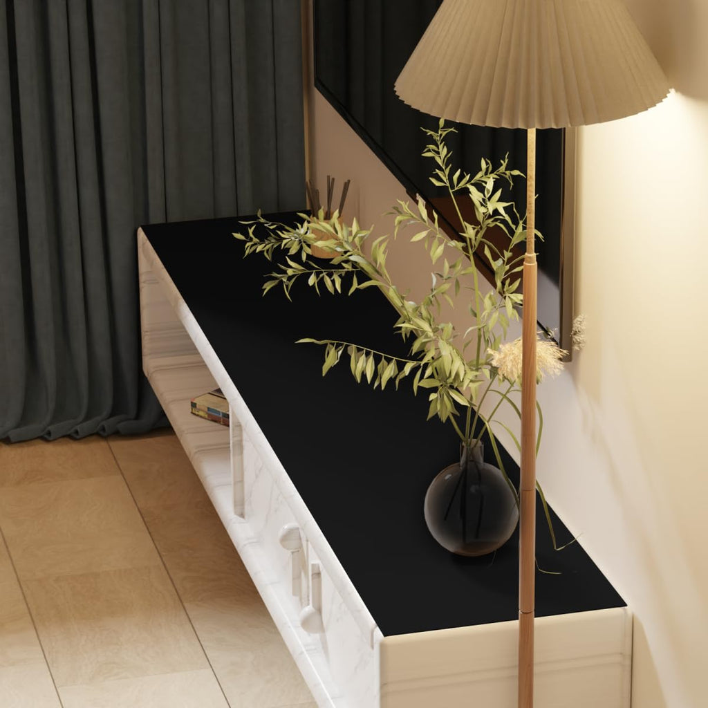 Zinkooat Desk Pad Mat - 14x48 Inch Waterproof Easy to Clean Can Conceal Flaws Protector The Table Top from Scratches Used for Coffee Table Office Table Dresser(Black+Gray 14x48)
