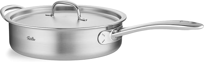 Fissler M5 Pro-Ply 5-ply Stainless Steel Sauté Pan with Metal Lid