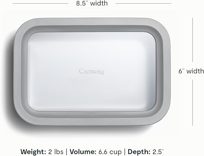 Caraway Glass Food Storage Container with Lid