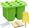 Bangp Popsicle Molds 6-cavity,Non-BPA Silicone Ice Pop Maker