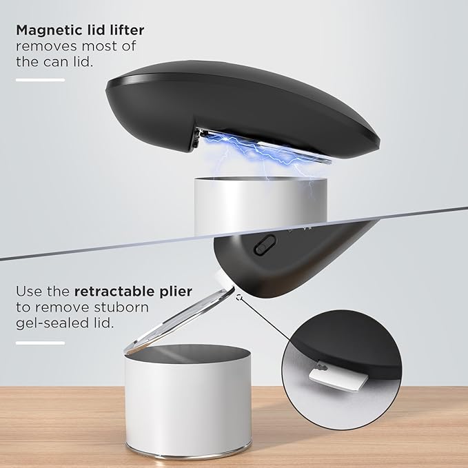 Canslab Ultrablade PRO Electric Can Opener,USB Rechargeable,Smart Auto Stop