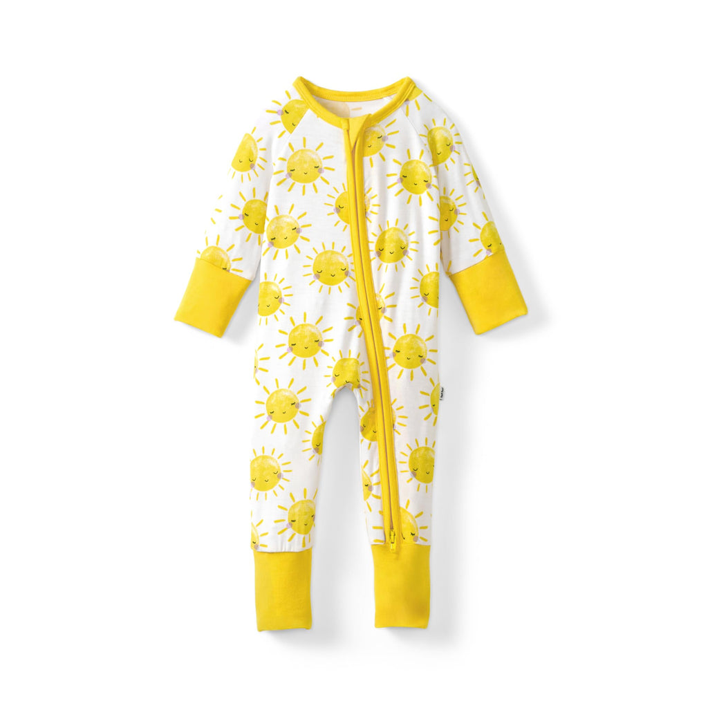 Little Sleepies Baby Pajamas, Sunshine, 0-3M
