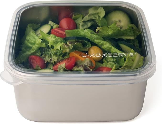 U-Konserve 50 oz Stainless Steel Bento Box Food Container Clear