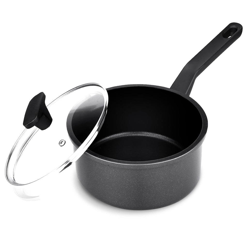 Legacy Culinaryware Nonstick Sauce Pan with Lid,1.5QT small pot, PFOA Free,Kitchen Pots Induction Pot,Blue