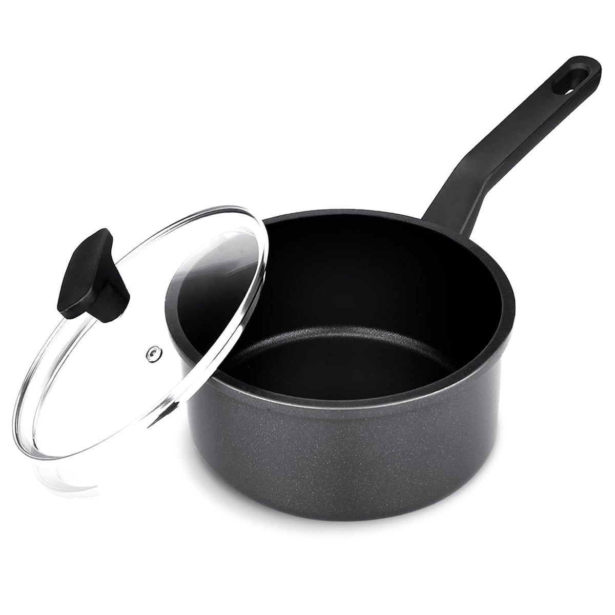 Legacy Culinaryware Nonstick Sauce Pan with Lid,1.5QT small pot, PFOA Free,Kitchen Pots Induction Pot,Blue