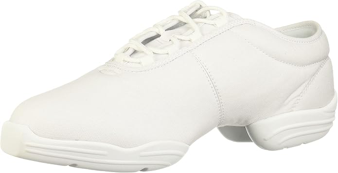 Capezio womens Canvas Sneaker dance shoes, White, 4.5 US