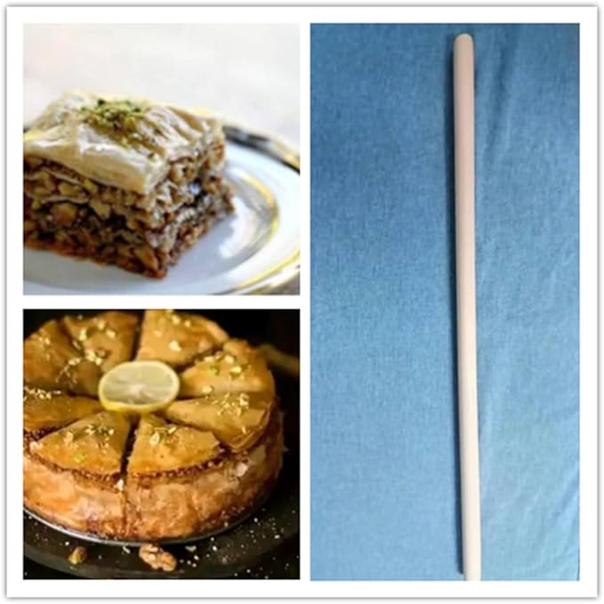 Thin Rolling Pin,3/4 Inch Diameter,Long 31.5 Inch (80 * 2cm)